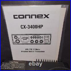 Connex CX 3400HP AM FM 10 Meter Amateur Mobile Transceiver READ Ham