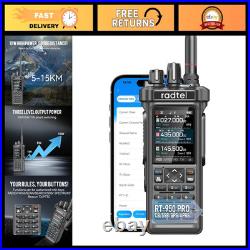 10W Long Range Handheld Transceiver, GPS/APRS Walkie-Talkie, AM/FM/CB/SW RX, Blu