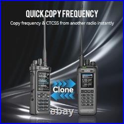 10W Long Range Handheld Transceiver, GPS/APRS Walkie-Talkie, AM/FM/CB/SW RX, Blu