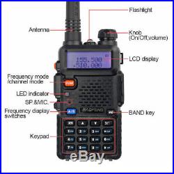 10x Baofeng UV-5R V/UHF 2m/70cm Transceiver CTCSS Dual-Dand FM Ham Two-way Radio