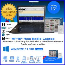 15 Acer Ham Radio Laptop 128GB SSD + 1TB 4GB RAM Ready-to-go Amateur Radio