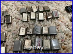 190 Vintage Radio Crystal Lot Ham Radio / CB Channels Assorted Freq's Most used