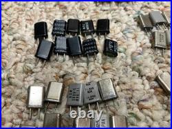 190 Vintage Radio Crystal Lot Ham Radio / CB Channels Assorted Freq's Most used
