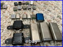 190 Vintage Radio Crystal Lot Ham Radio / CB Channels Assorted Freq's Most used