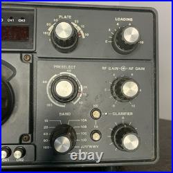 1979 Yaesu FT 101ZD HF SSB Hybrid Ham radio Transciever Lights Up! PARTS/REPAIR