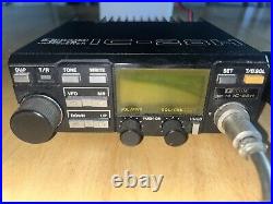 1 USED ICOM IC-28H VHF-FM AMATEUR RADIO TRANSCEIVER WithHM-12 MIC AND BRACKET