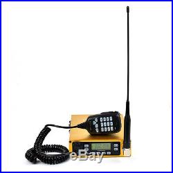 25W ham amateur radio transceiver with 12000 mAh battery built-in Dual-PTT Mic