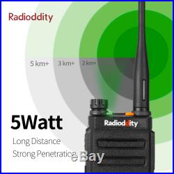 2Pcs Radioddity GD-77 Dual Band Tier2 DMR V/UHF Walkie Talkie Ham Two way Radio