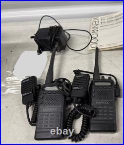 2X Kenwood 144Mhz FM Transceiver Model TH-22AT Radio Amateur