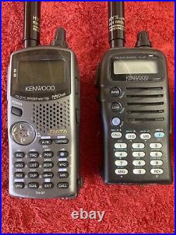 2 Kenwood VHF Dual Band FM Handheld Radio THG71 / THD7 Withcharger Long Range HAM
