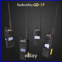 2x Radioddity GD-77 VHF UHF Dual Band DMR 1024CH Two way Ham Radio Walkie Talkie