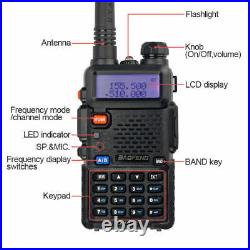 4Pack Baofeng UV-5R Two-way Radio VHF/UHF Dual Band Ham FM Transceiver