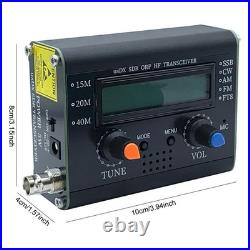 5W UsDX SDR QRP Transceiver QCX-SSB 3-Band All Mode HF Radio