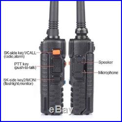 5x Baofeng UV-5R 400-520M Dual-Band Two-way Ham Radio Transceiver + Earpieces US