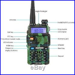 6 x Baofeng UV-5R LCD Two Way Ham Radio VHF UHF 2 Band Walkie Talkie Transceiver