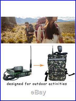 ABBREE 25W Backpack Packable VHF/UHF ham Car Mobile Radio Transceivers 12000mAh