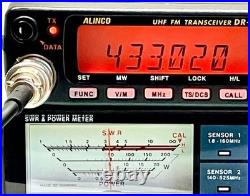 ALINCO DR-420HX 50W 430MHz Single Band Amateur Radio Transceiver Mic EMS-61 DC
