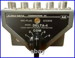 ALPHADELTA DELTA-4B 4-Position Coax Switch with SO-239 (UHF) Connectors