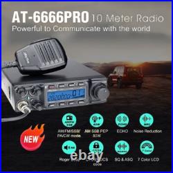 ANYTONE AT-6666PRO 28.000 29.699Mhz 40 Channels CTCSS DCS 10 Meter Radio + USB