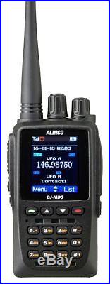 Alinco DJ-MD5TGP Dual Band DMR VHF/UHF HT Part 90 with GPS Transceiver