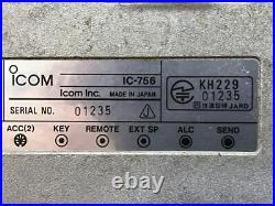 Amateur Radio Icom Ic 756 High Frequency Transceiver Ham Radio Equipment