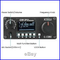 Amateur Radio XIEGU G1M SDR SSB/CW 0.5-30MHz Moblie Radio HF Transceiver Ham QRP