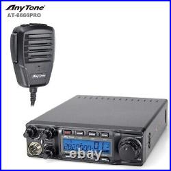 AnyTone AT-6666PRO 10-Meter Mobile Transceiver BRAND NEW MODEL AM/FM/USB/LSB/PA