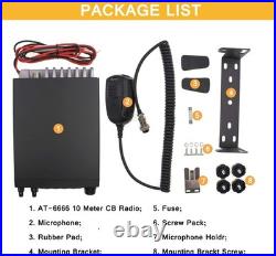 AnyTone AT-6666 10Meter Radio High Power 15With45With60W 40CH Mobile Transceiver New