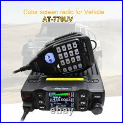 AnyTone AT-778UV Dual Band Mobile Car Radio VHF&UHF 2 Way Radio +USB and Antenna