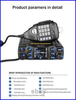 AnyTone AT-778UV Ham Mobile 25W Two Way Radio UHF VHF Dual Band Transceiver