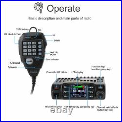 AnyTone AT-778UV Ham Mobile 25W Two Way Radio UHF VHF Dual Band Transceiver