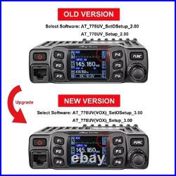 AnyTone AT-778UV II Dual Band Mobile Radio 25W VOX with Programming Cable