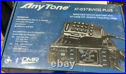 AnyTone AT-D578UVIII PLUS DMR Tri-Band Ham Radio Bluetooth GPS Digital