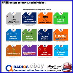 AnyTone AT-D578UVIII Plus BT Mobile Radio Transceiver GPS DMR Digital Analog