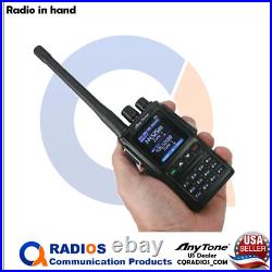 Anytone AT-D168UV Analog Digital DMR UHF VHF radio mic extra batt Like AT-D878UV