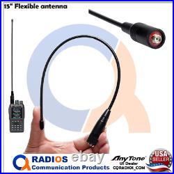 Anytone AT-D168UV Analog Digital DMR UHF VHF radio mic extra batt Like AT-D878UV