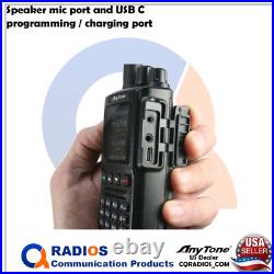 Anytone AT-D168UV Analog Digital DMR UHF VHF radio mic extra batt Like AT-D878UV