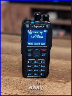 Anytone AT-D878UV Handheld Transceiver With GPS Amateur Ham Radio DMR