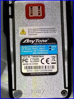 Anytone AT-D878UV PLUS GPS and Bluetooth. FM and DMR. Radio. Tested and Working