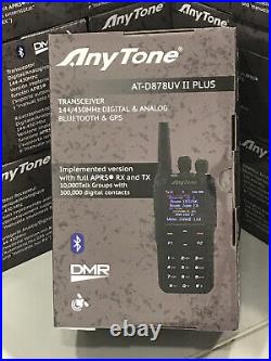 Anytone At-d878uvii Plus Dmr Dualband Radio Latest Version Brand New