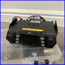 BTECH UV-50X2 50 Watt Dual Band Mobile HAM Radio withProgramming Cable TESTED