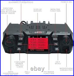 BTECH UV-50X2 (Second Gen.) Mobile 50 Watt Dual Band Base, Mobile Radio VHF