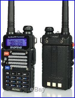 Baofeng Black BF-F9 V2+ TRI-POWER 8 Watts Two Way Dual-Band HAM Radio VHF/UHF FM