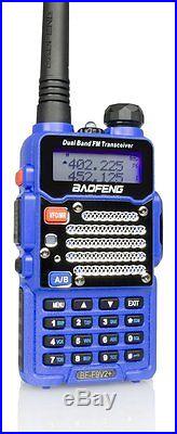 Baofeng Blue BF-F9 V2+ TRI-POWER (8 Watt) Two Way Dual-Band HAM Radio UHF/VHF FM