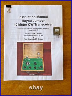 Bayou Jumper 40 Meter QRP CW Transceiver ex condition Bayou Jumper 40 Meter QRP CW Transceiver ex condition
