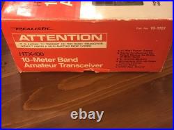 Certified Realistic HTX-100 10-Meter SSB/CW Mobile Ham Radio Transceiver With Box