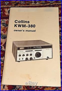 Collins Pro Mark KWM-380 HF Ham Transceiver Revision J S/N 968