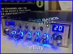 Connex 3300HP 10 Meter Radio BLUE NITRO LIGHT RINGS + PERFORMANCE TUNED dimmer