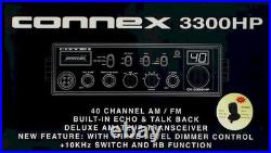 Connex CX-3300 HP 10-Meter Ham Radio for Truckers AM/FM Strong Modulation