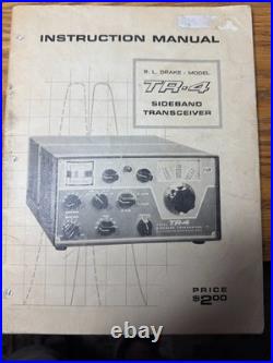 DEFECTIVE Beautiful Late SN Drake TR4 transceiver WRare Drake Factory Ta G3D